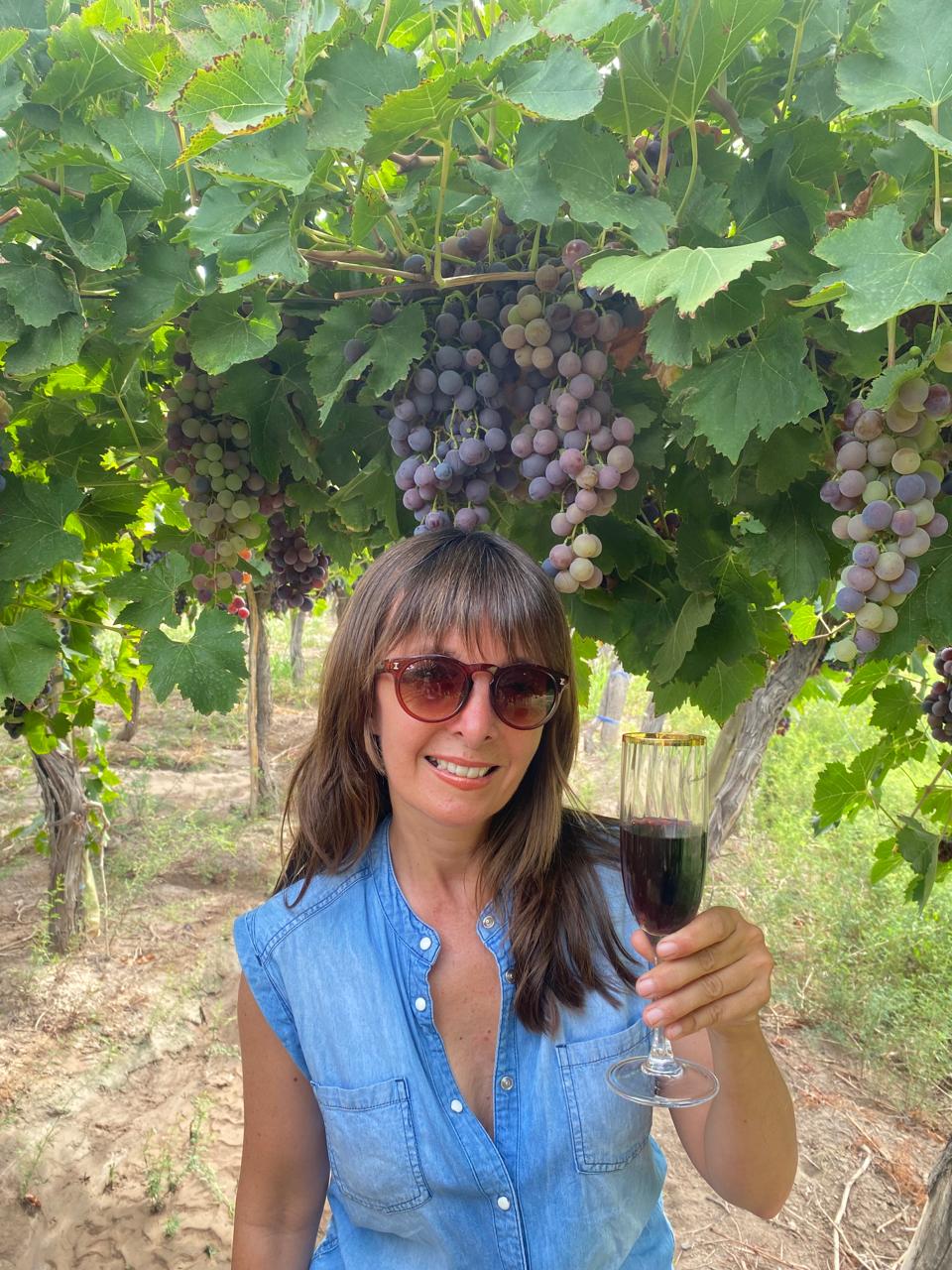 13 saludo de roxana entre viñedos turismo ruta del algarrobo san juan